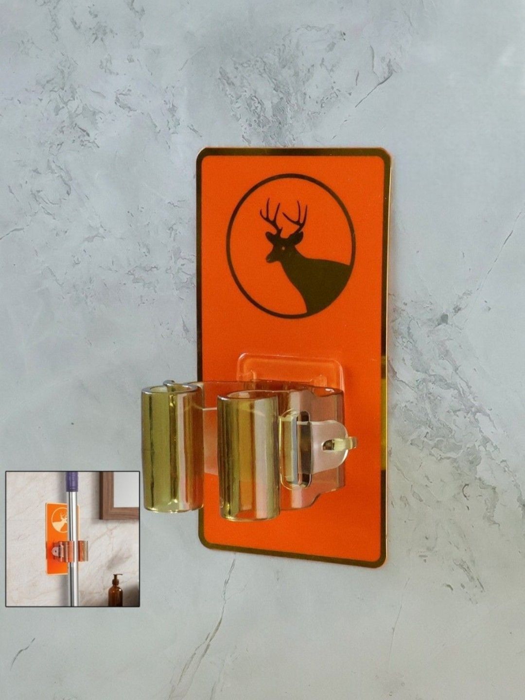 DeoDap Wall Mount Mop Holder-image-12