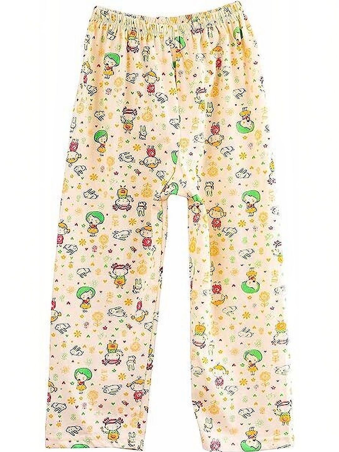 CHICLIFT Unisex Kids Set Of 2 Cartoon Characters Printed Shirt Collar Nightdress-image-9