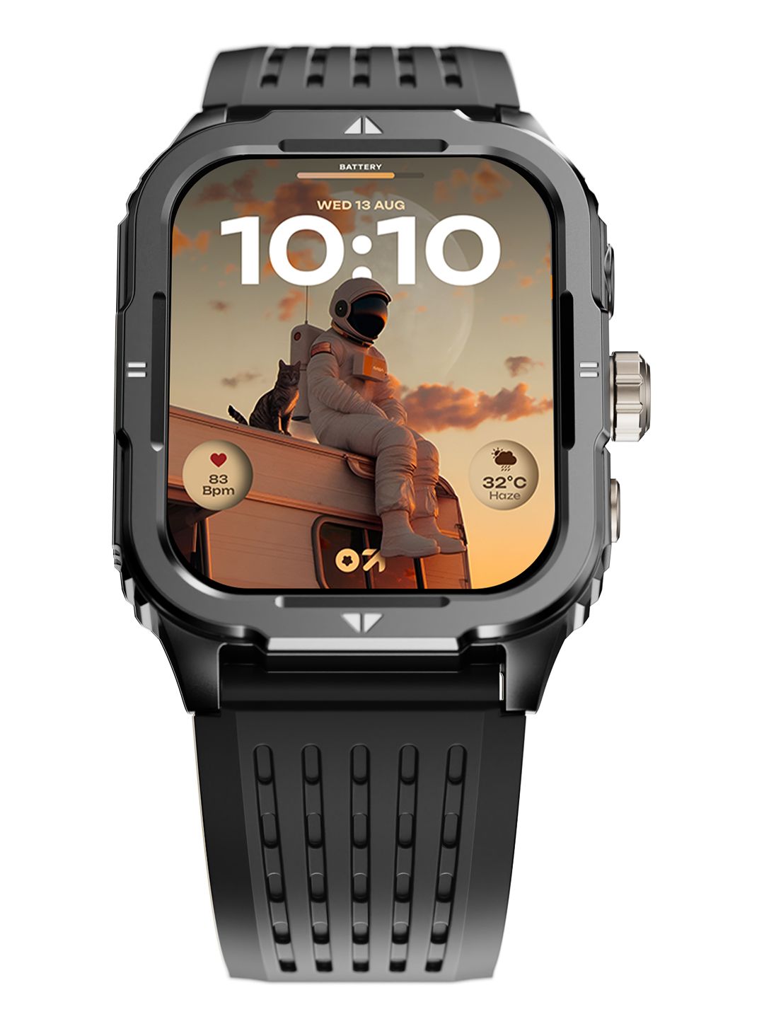 GOBOULT Tuff Rivet Smartwatch with 1.9 HD Display, Working Crown & Quick Access Torch-picture-41