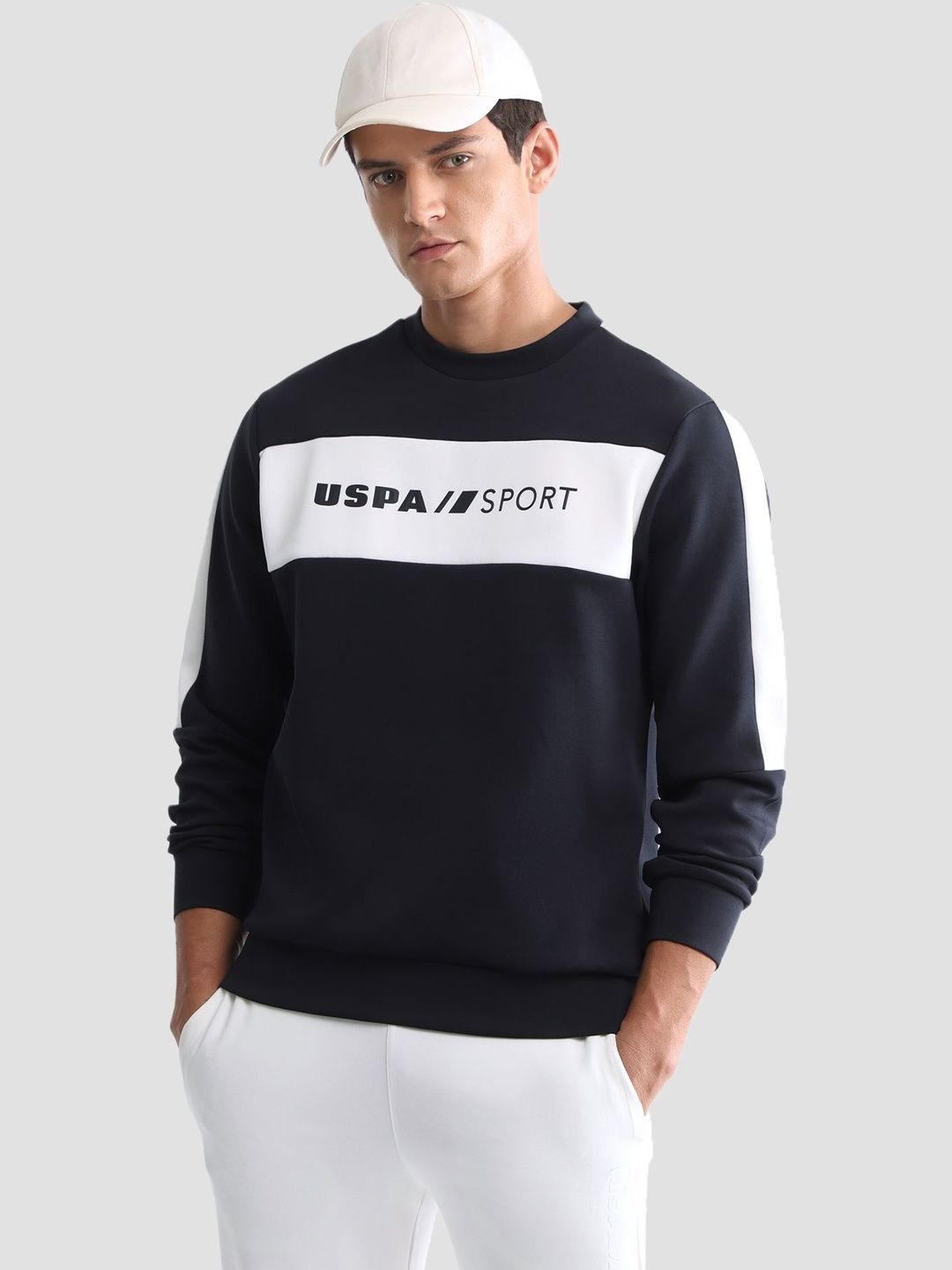 uspa sport USPA SportBrand Printed Regular Fit Sweatshirt-picture-46