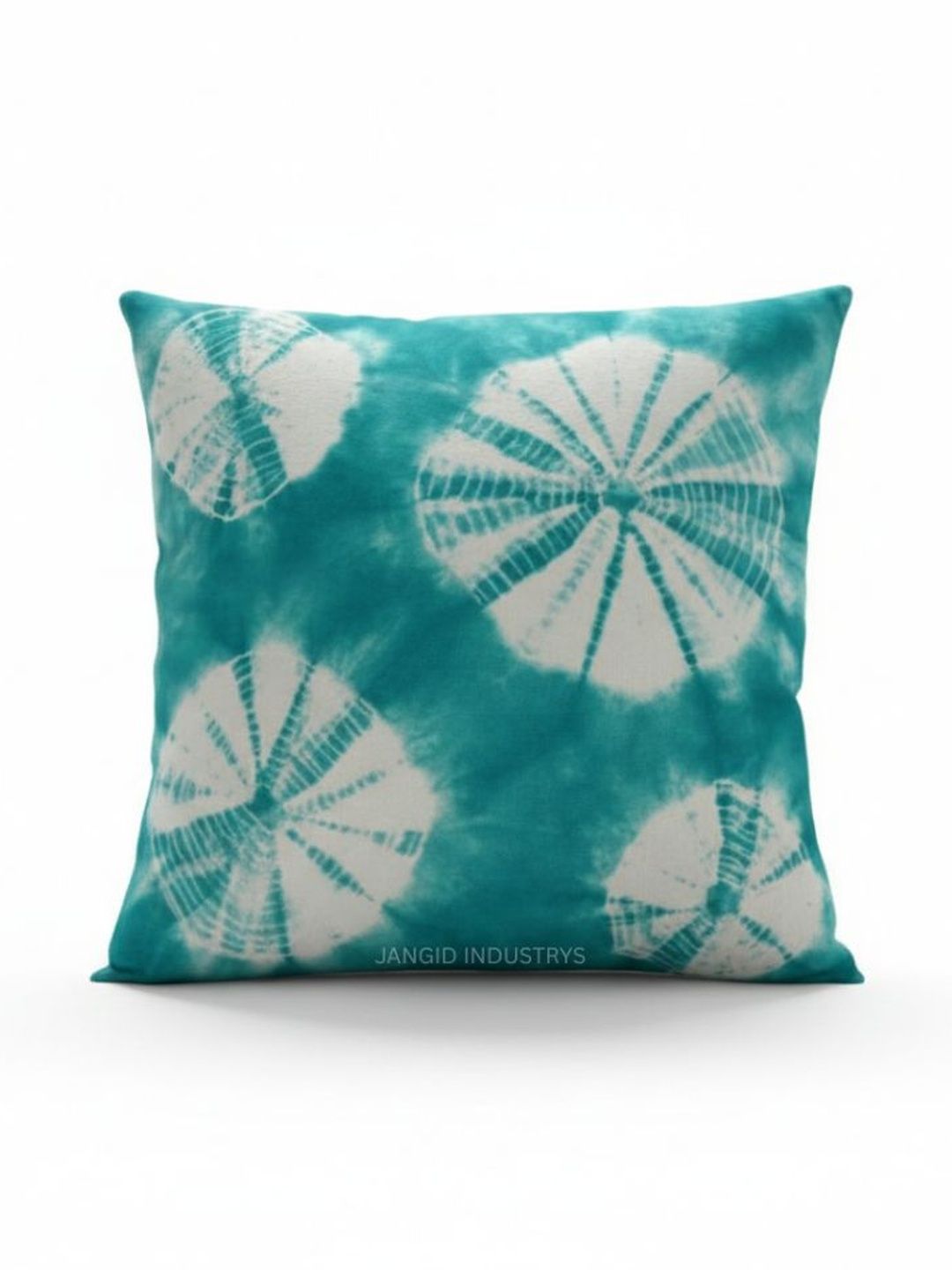 JANGID INDUSTRYS Turquoise Blue Colourblocked Square Cushion Covers-picture-42