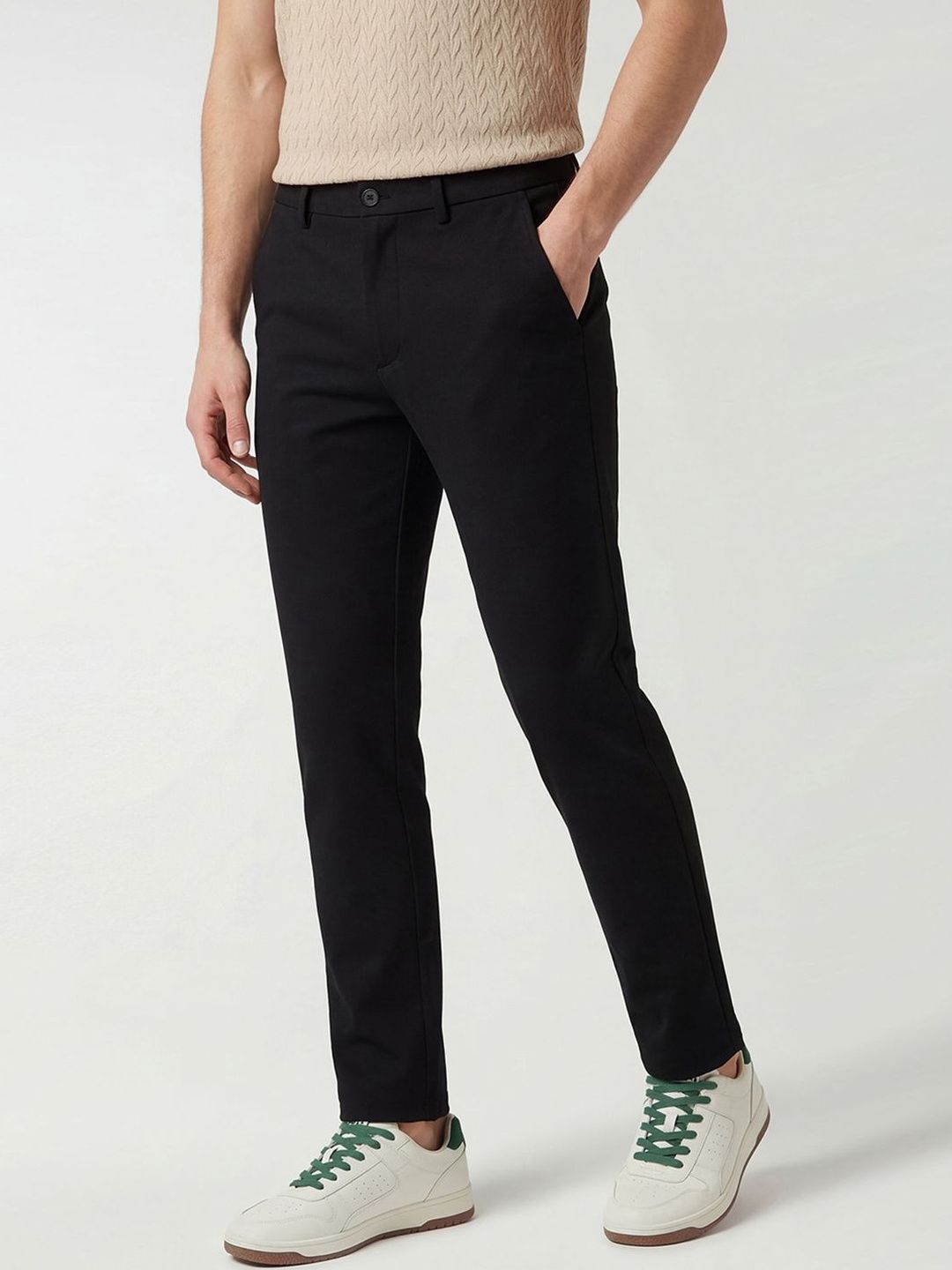 United Colors of Benetton Solid Relaxed Fit Trousers-picture-14