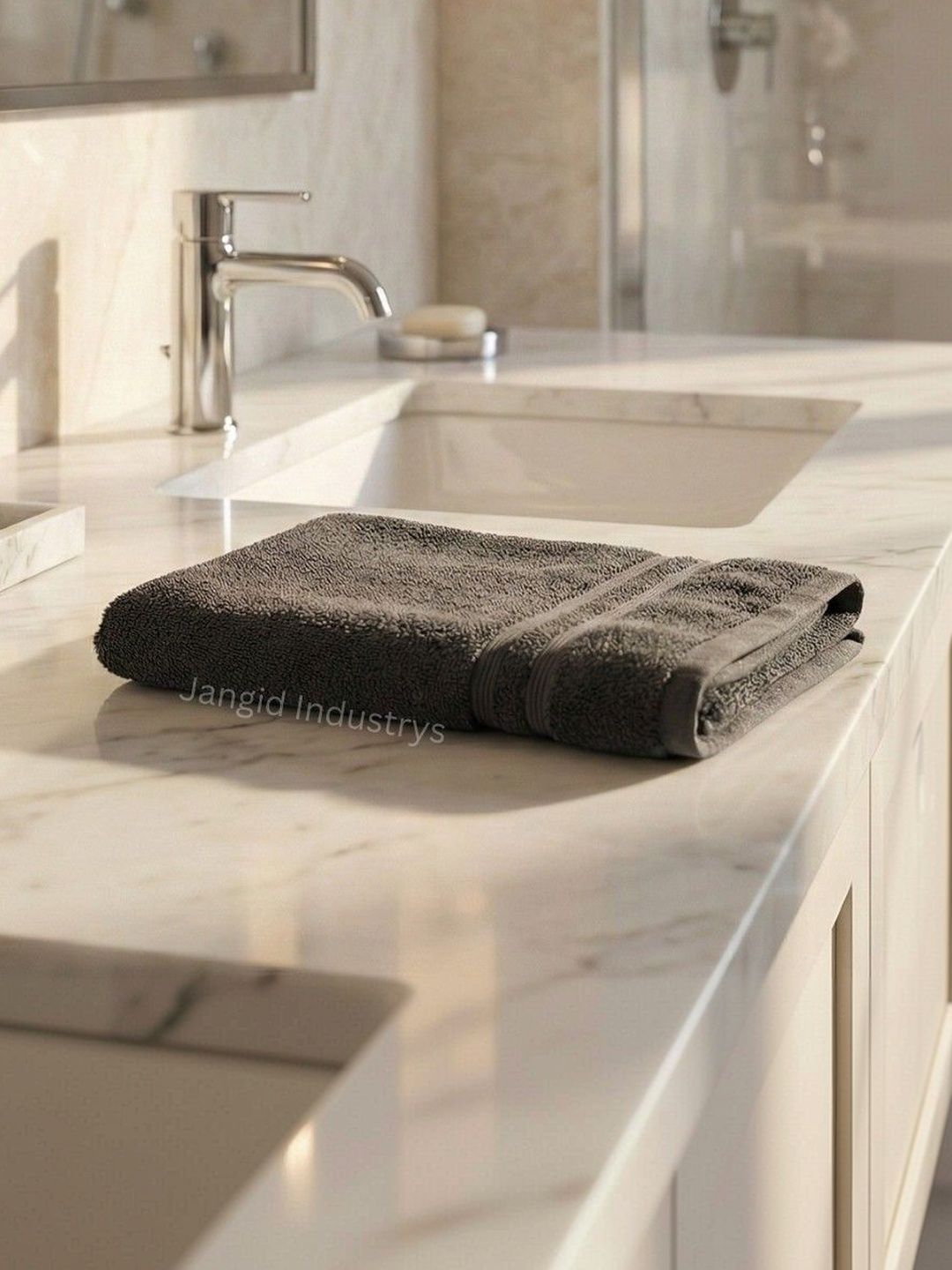 JANGID INDUSTRYS Grey 120 GSM Lightweight Hand Towels-image-49