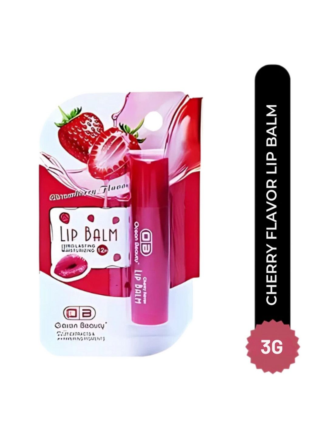 OB Ocean Beauty Strawberry Lip Balm - 3g-picture-34