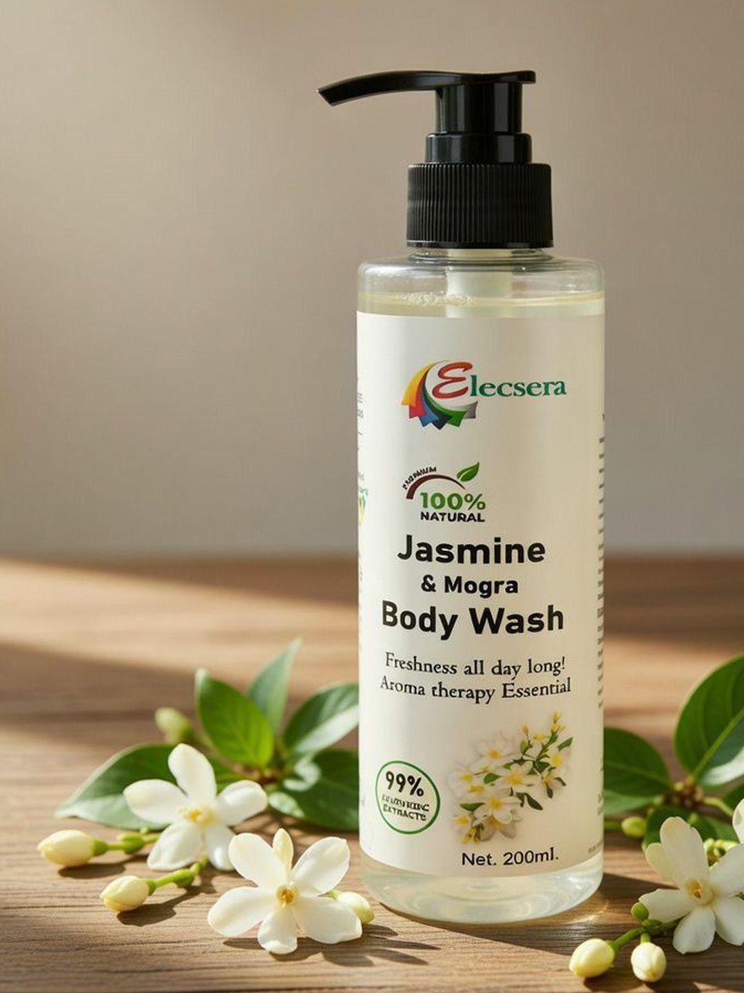 Elecsera Jasmine & Mogra Body Wash For Softening And Smoothening - 200 ml-picture-12