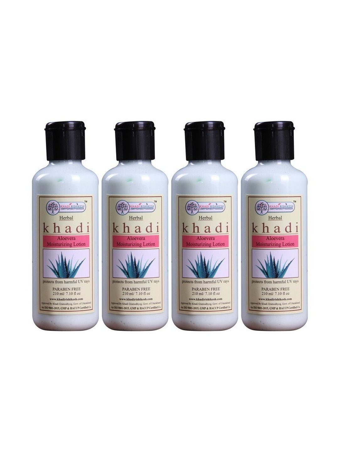 Khadi Rishikesh Pack Of 4 Aloevera Moisturizing Lotion - 210ml Each-picture-51