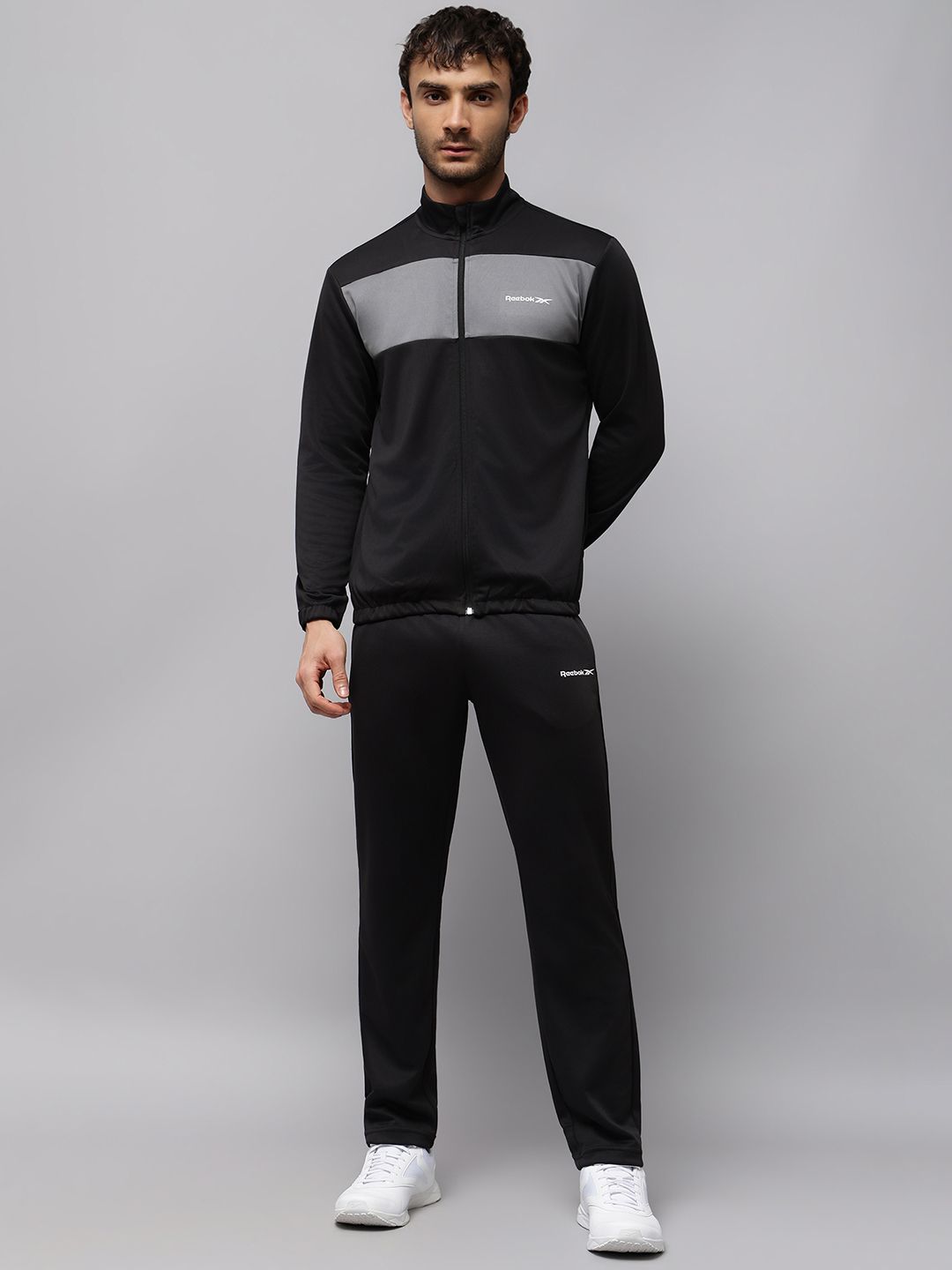 Reebok Colorblocked Mock Collar Tracksuit-image-33