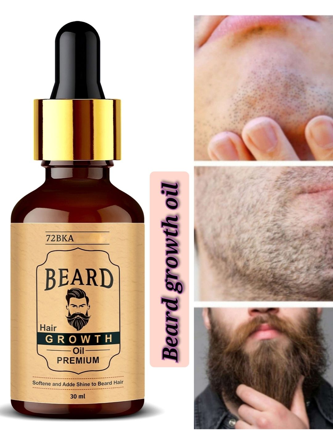 Be Kind Retail Beard Hair Growth Oil- 30 ml-picture-38