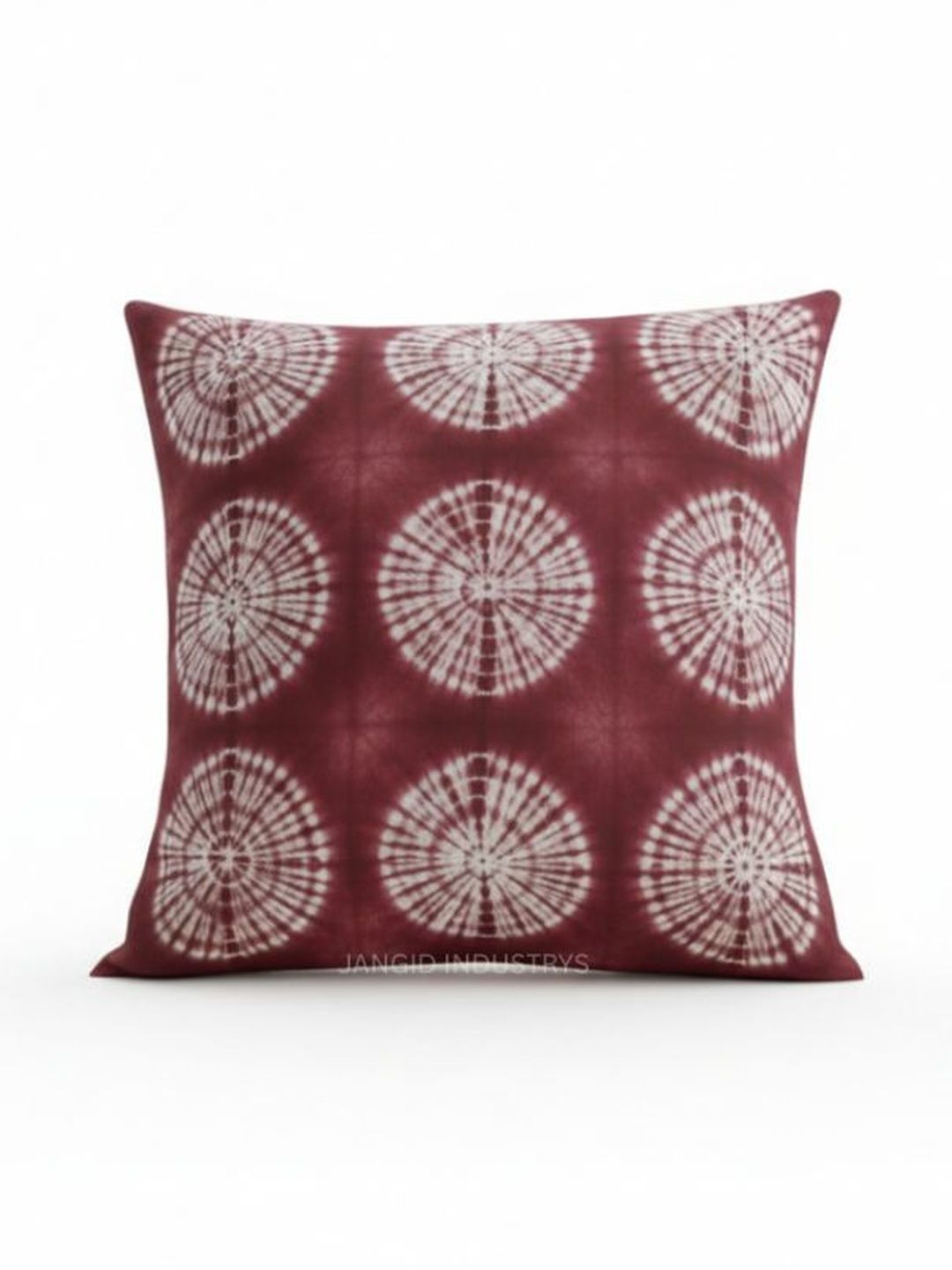 JANGID INDUSTRYS Maroon Colourblocked Square Cushion Covers-picture-21