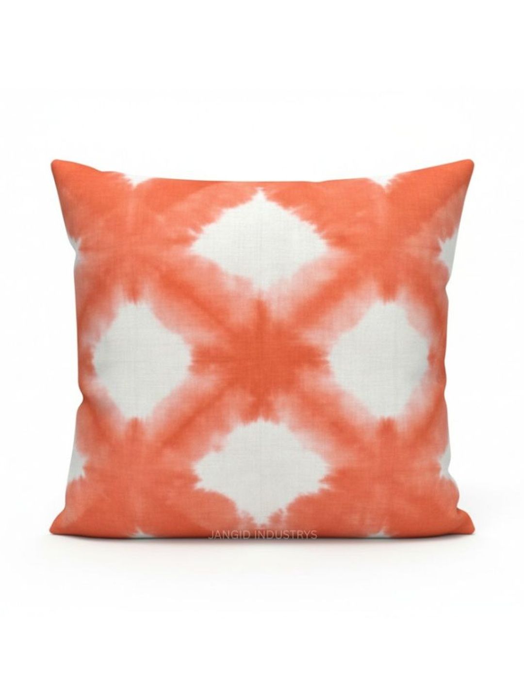 JANGID INDUSTRYS Peach-Coloured Colourblocked Square Cushion Covers-picture-50