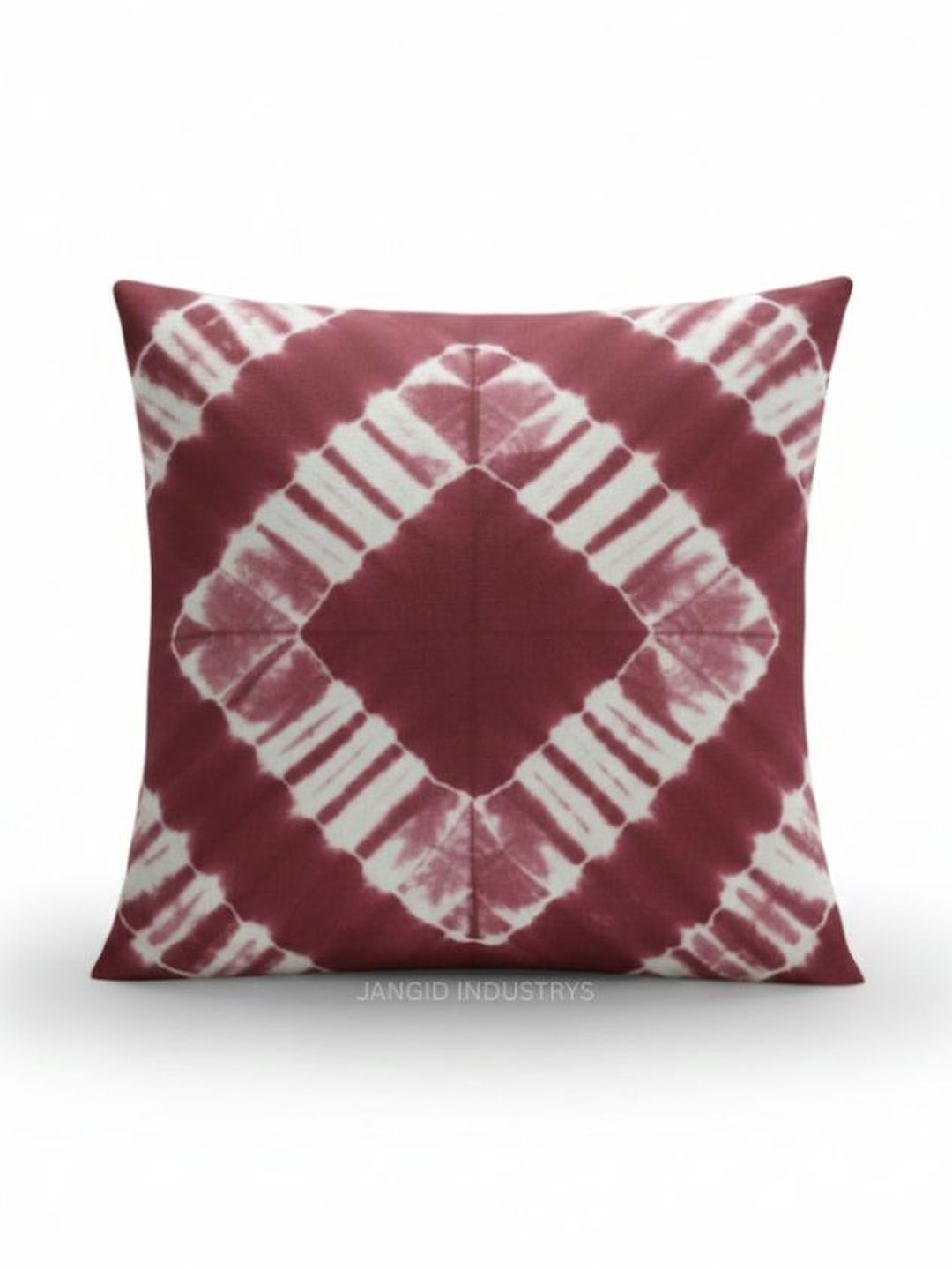 JANGID INDUSTRYS Burgundy Colourblocked Square Cushion Covers-picture-28