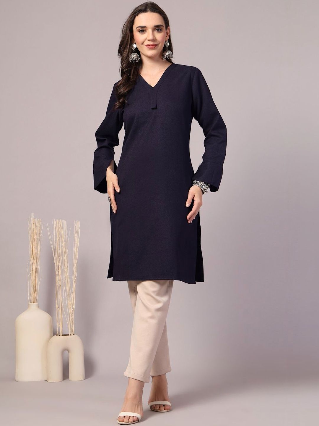 DEIFIC V-Neck Kurti-picture-10