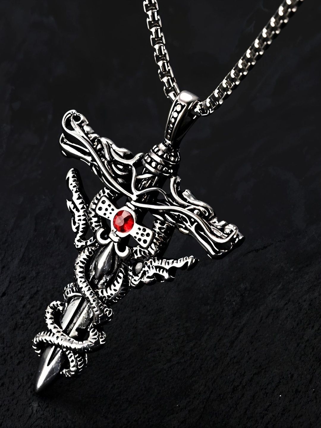 PASU FASHION Silver-Plated Pendant-picture-34