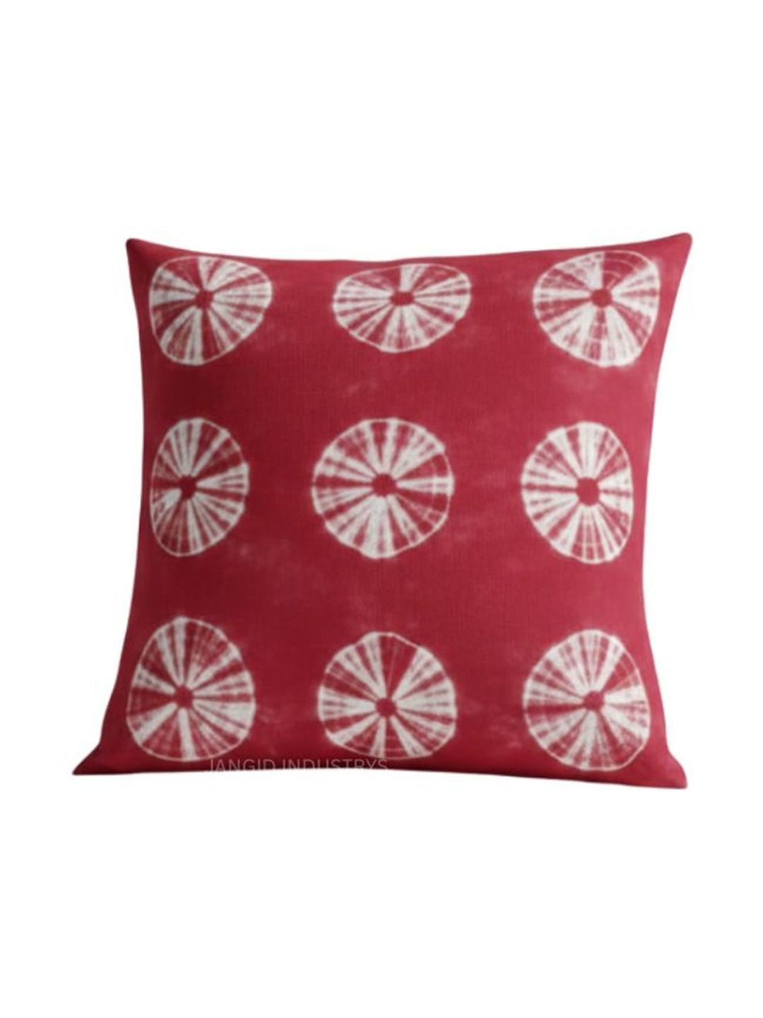 JANGID INDUSTRYS Red Colourblocked Square Cushion Covers-picture-57