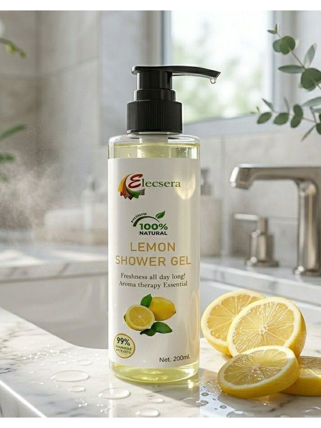 Elecsera Lemon Body Wash - Pure & Gentle Body 200 ml-picture-5
