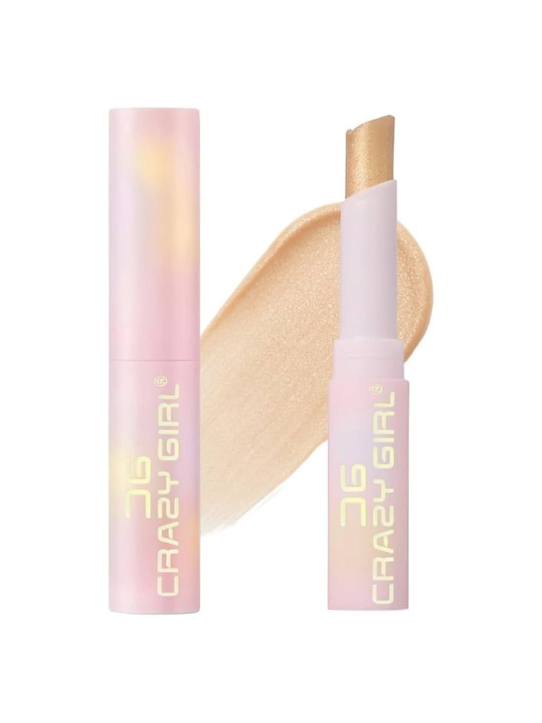 Crazy Girl 3in1 Shimmer Shine Stick Eyeshadow Highlighter Lip Balm -Starlit Silver-3 g-image-49