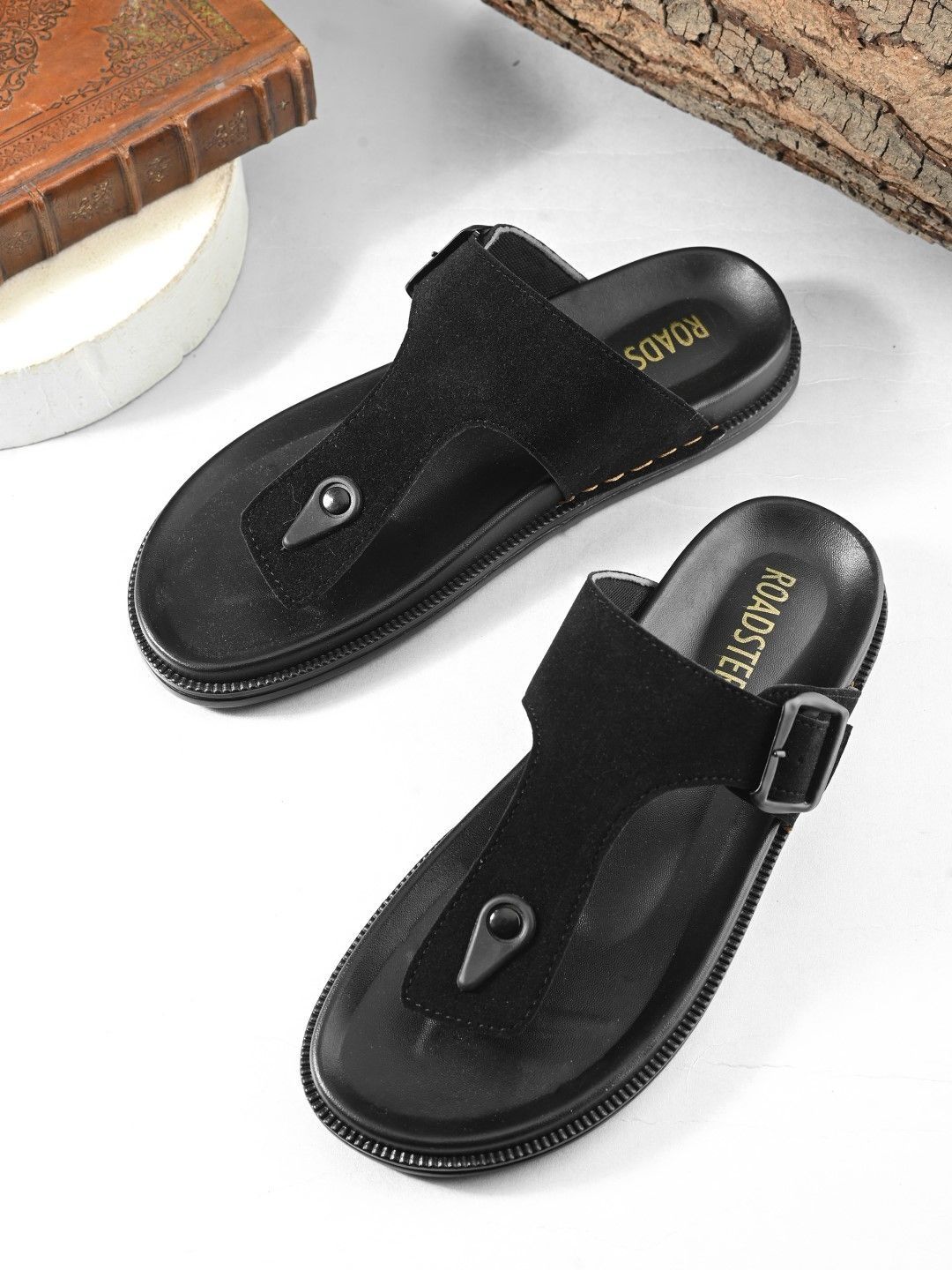 The Roadster Lifestyle Co Men Buckle Comfort Sandals-picture-13