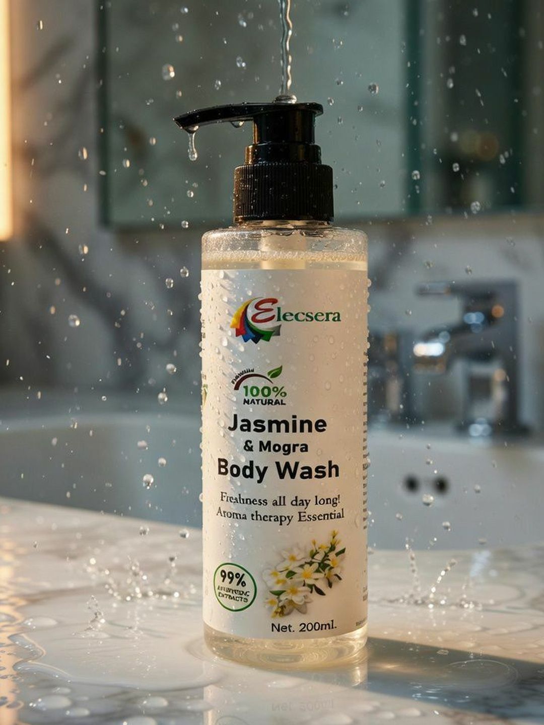 Elecsera Jasmine & Mogra Body Wash - 200 ml-picture-13