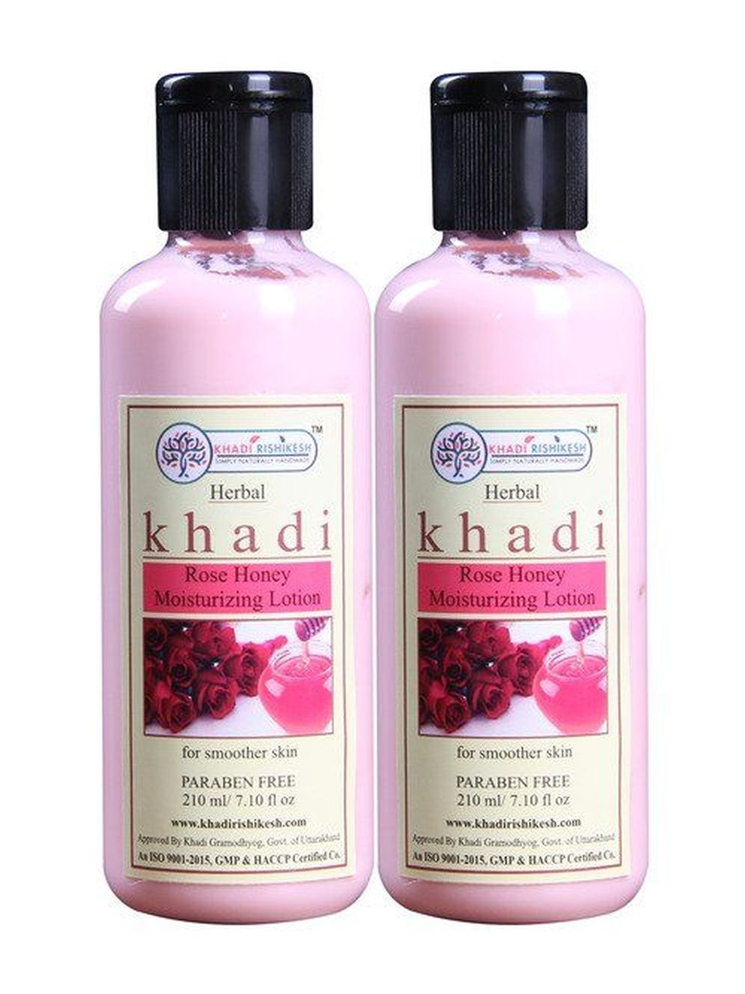Khadi Rishikesh Pack Of 2 Herbal Rose Honey Moisturizing Lotion - 210ml-picture-40