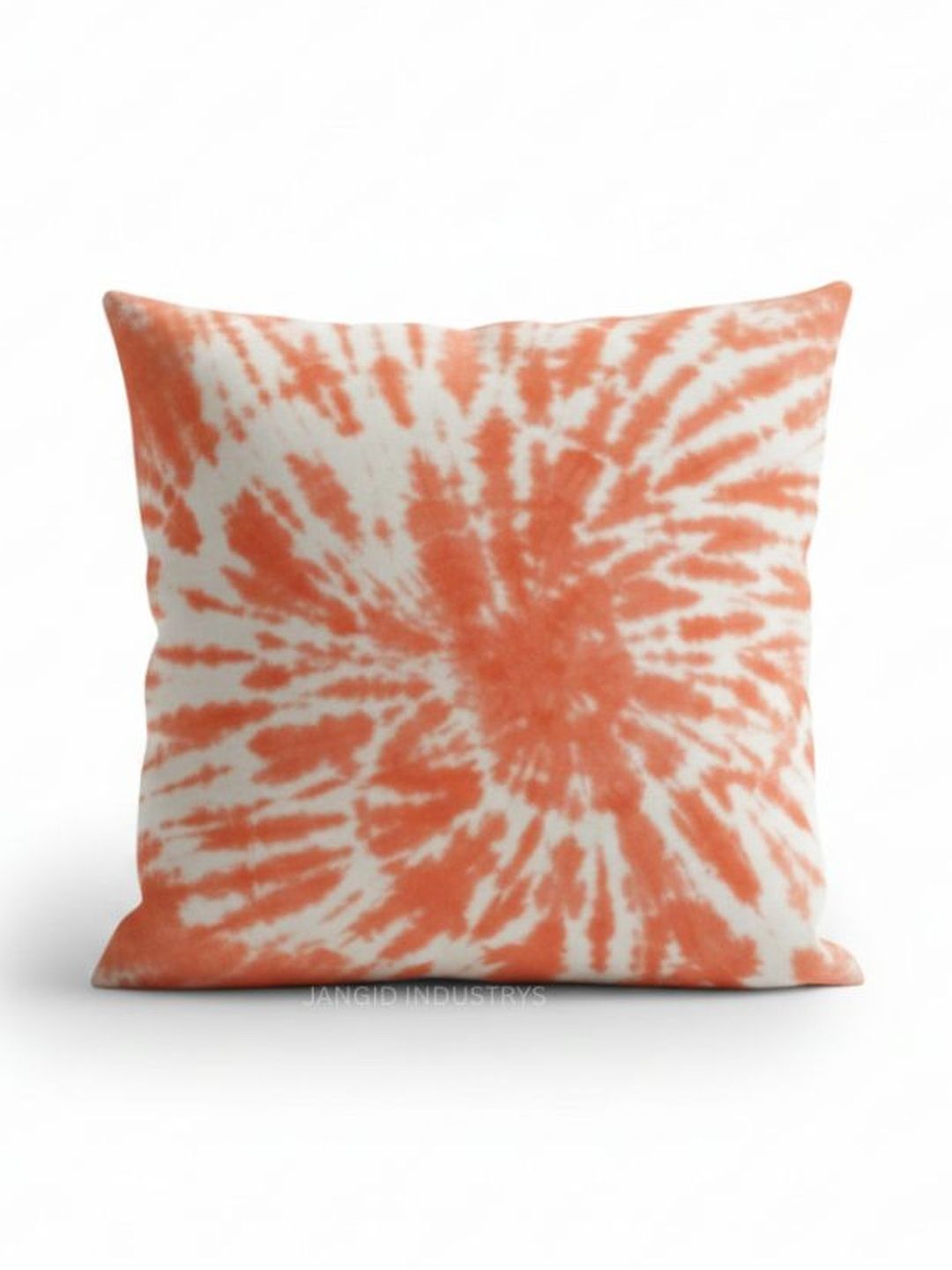 JANGID INDUSTRYS Peach-Coloured Colourblocked Square Cushion Covers-picture-44