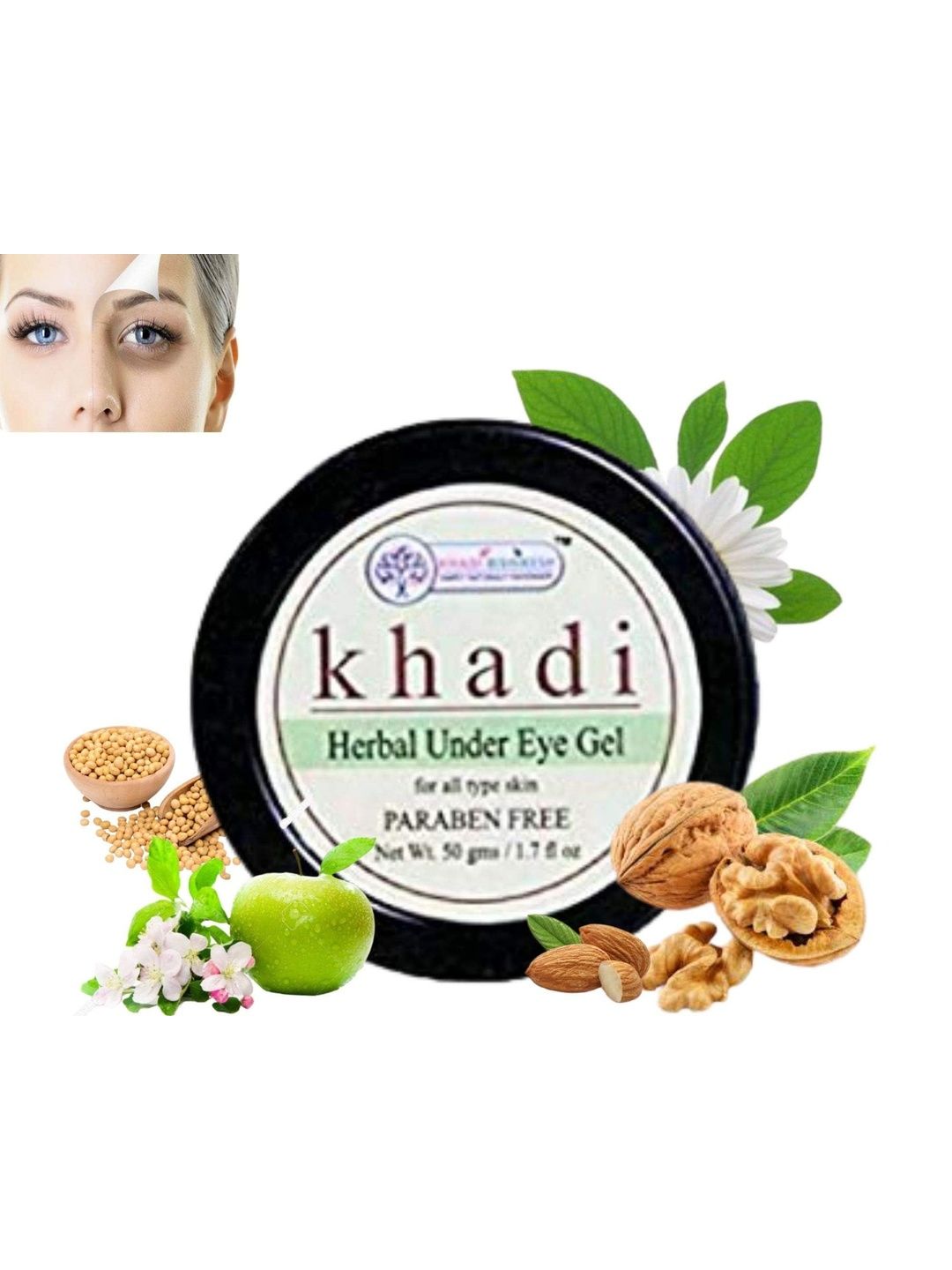 Khadi Rishikesh Ayurvedic Under Eye Cream Gel - 50g-picture-19