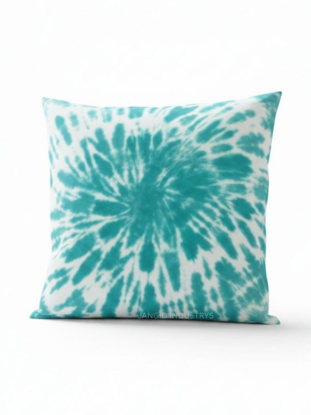 JANGID INDUSTRYS Turquoise Blue Colourblocked Square Cushion Covers-picture-18