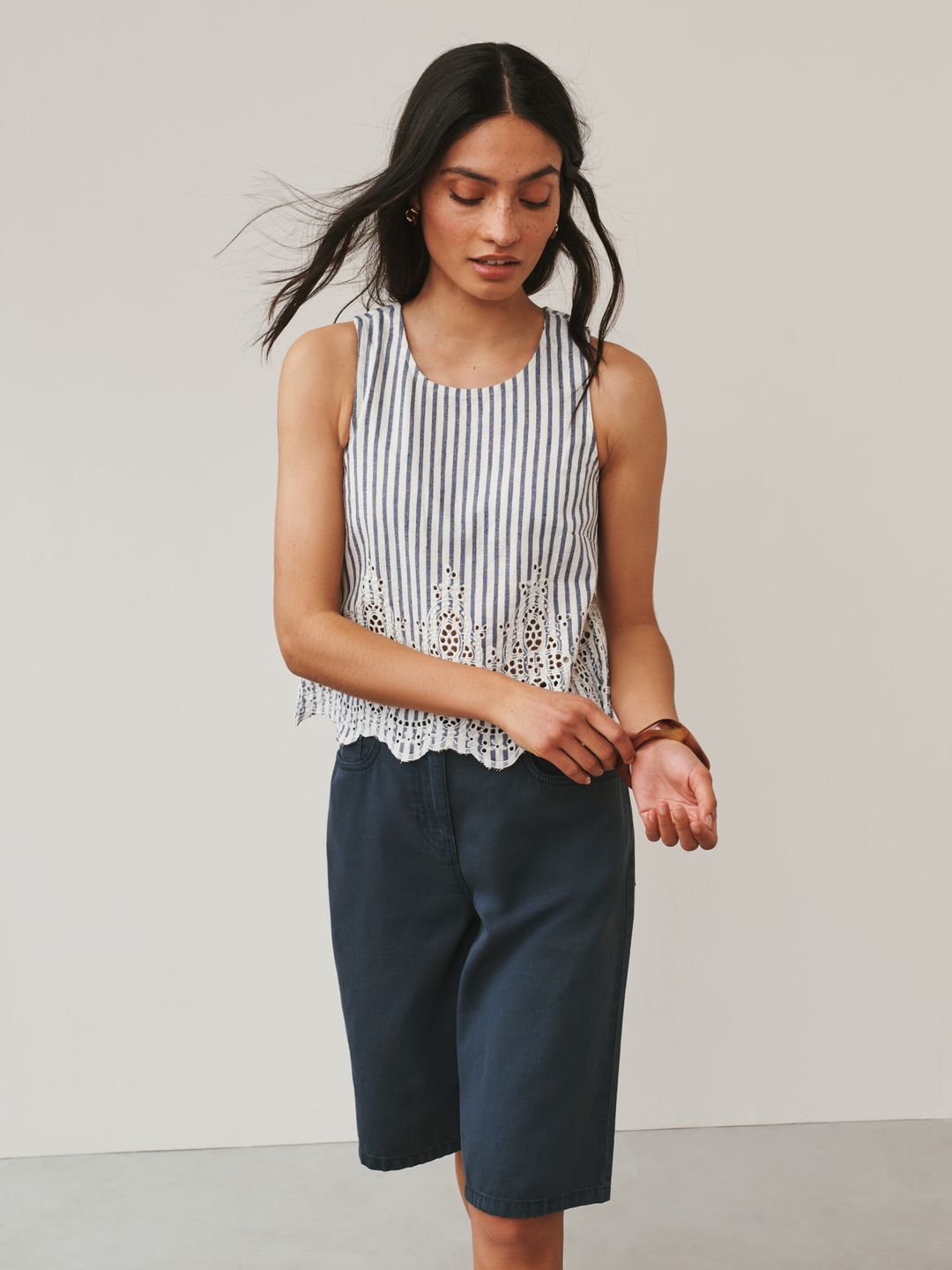 NEXT Women Pure Cotton Relaxed Fit Jorts-image-16