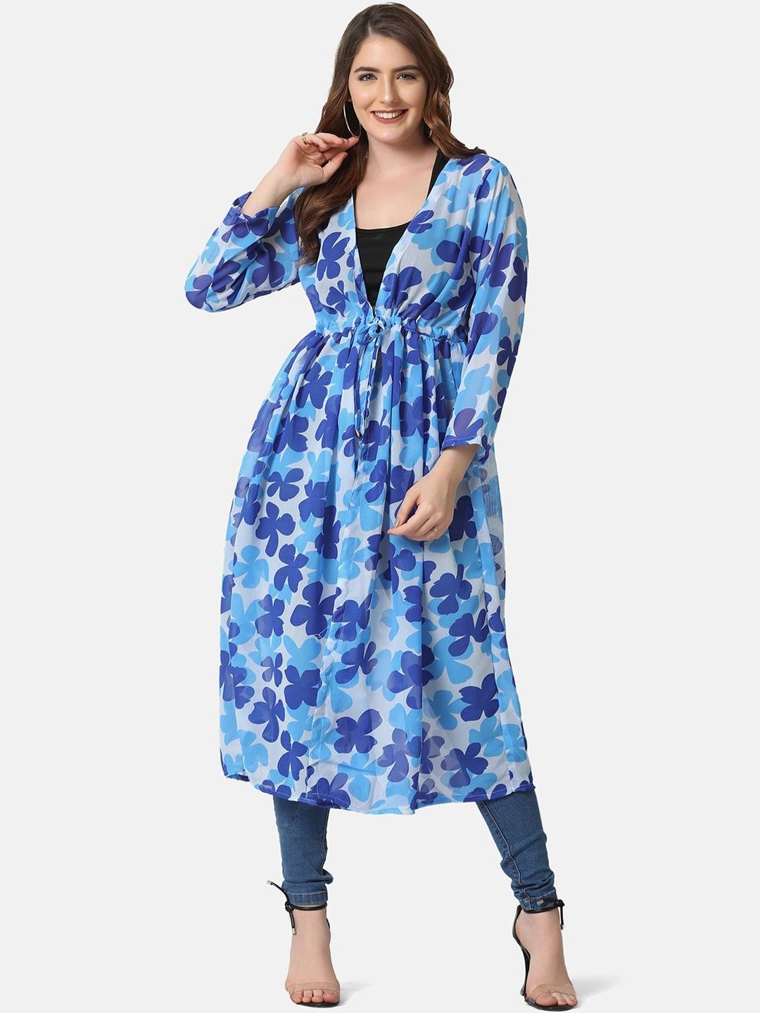 iqoa DIMPY GARMENTS Women Printed Longline Shrug-picture-39