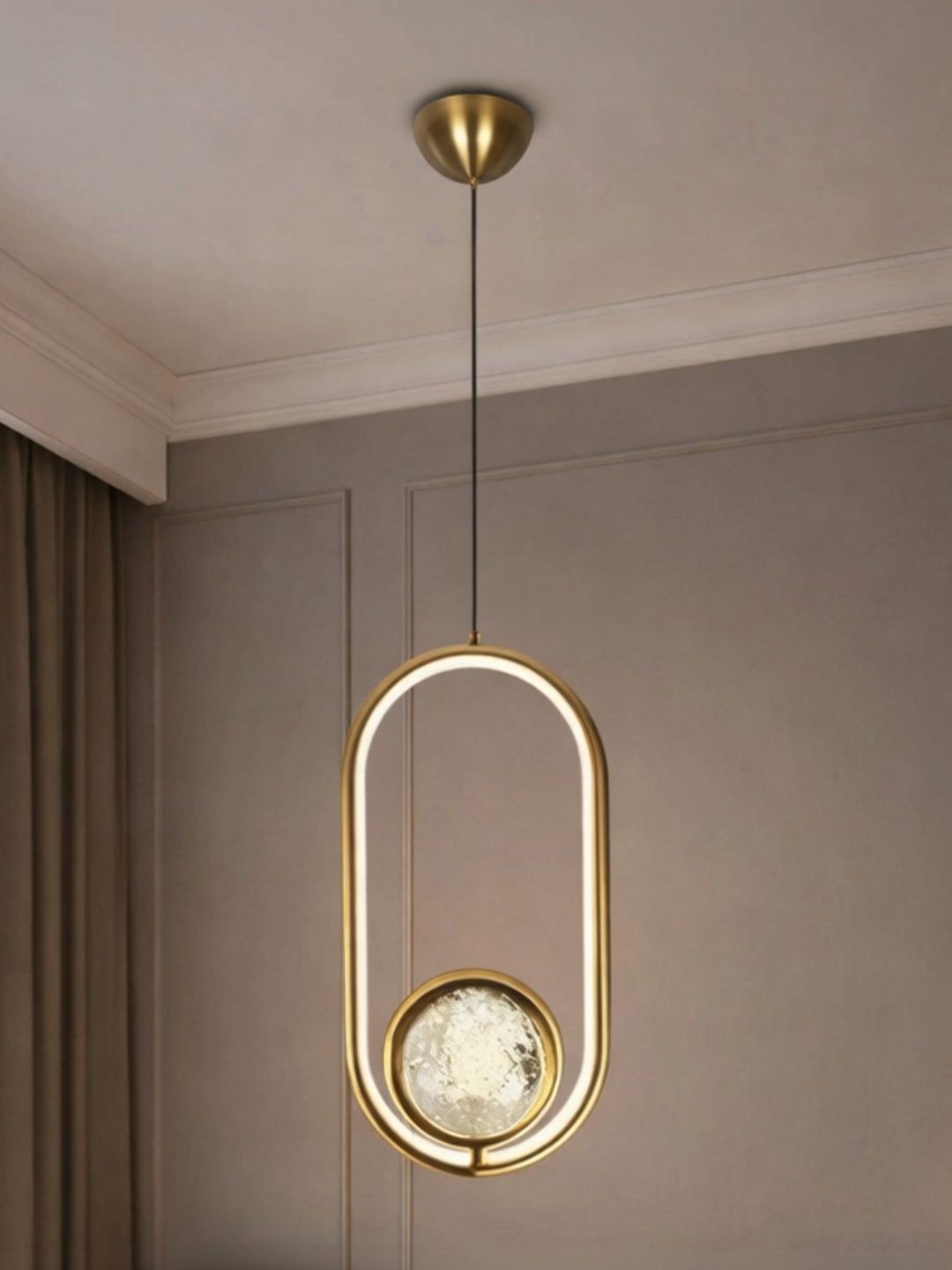Stello Gold-Toned Contemporary Ceiling Lamp-picture-10