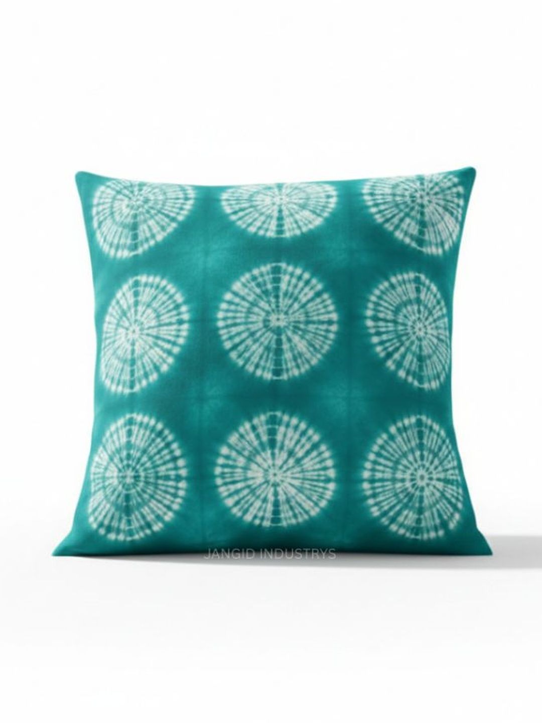 JANGID INDUSTRYS Turquoise Blue Colourblocked Square Cushion Covers-picture-40