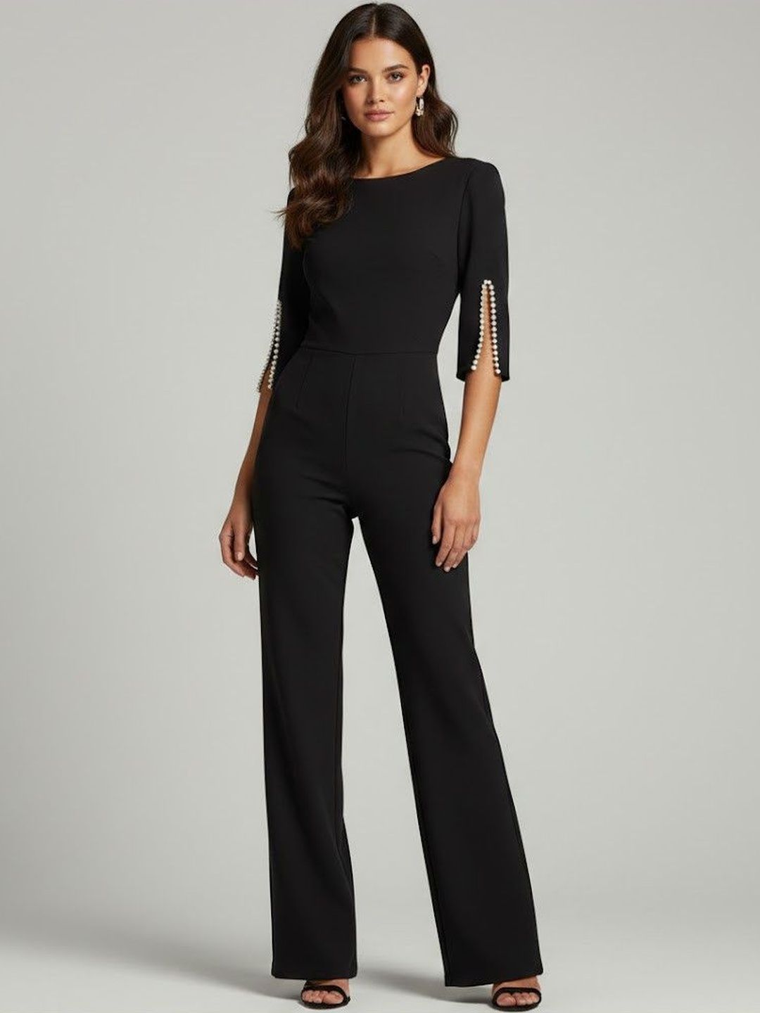 bebe Basic Jumpsuit with Embellished-picture-15