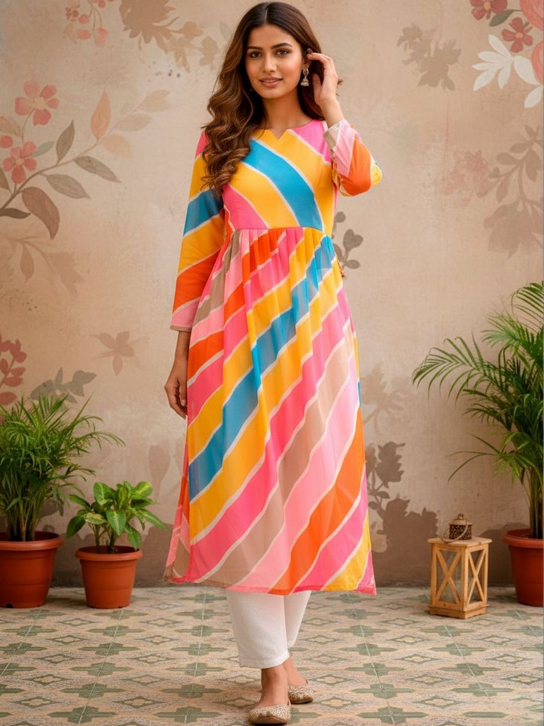 KALINI Daily Wear Flared Kurti-picture-37