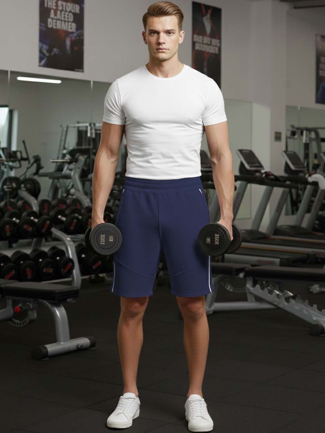 GENZILOOKS Men High-Rise Sports Shorts-image-30