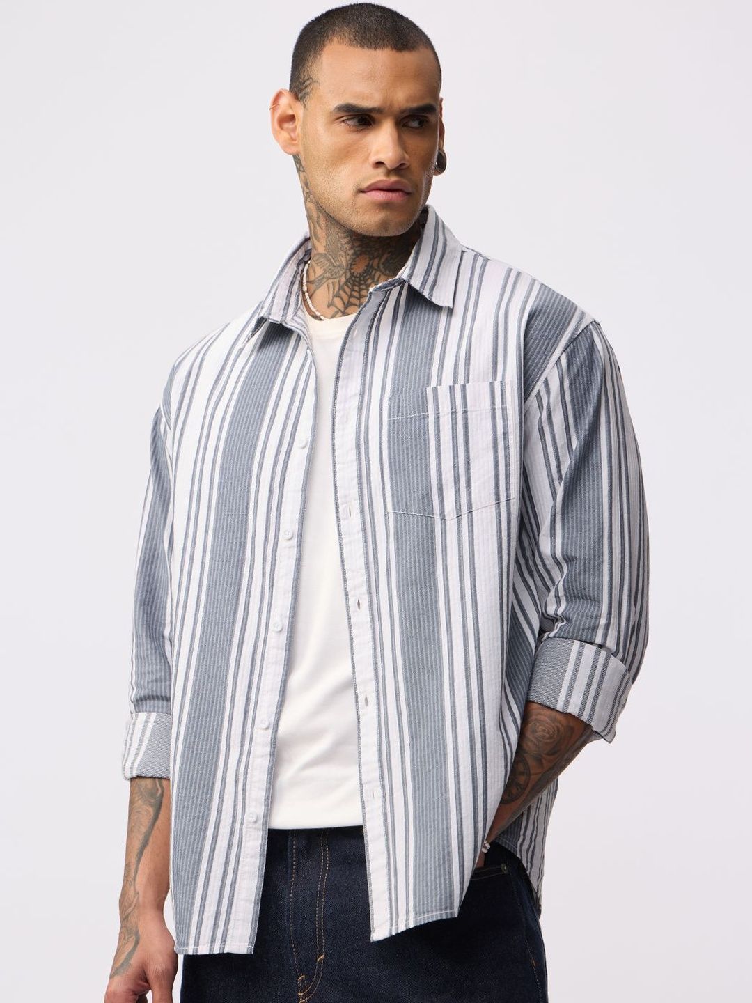 The Souled Store Men Striped Casual Shirt-picture-20