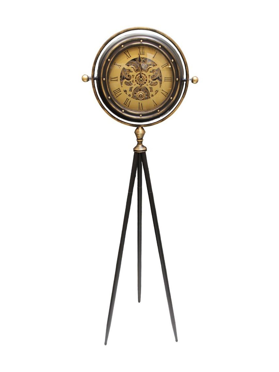 ELARE Multicoloured & Gold-Toned Wall Clock-image-29