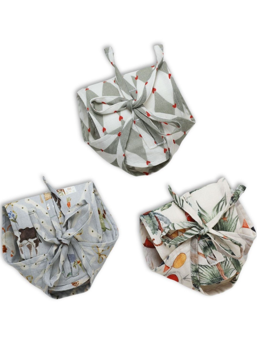 cocoon care Set Of 3 Ultra Soft Printed Bamboo Cotton Nappies-image-39