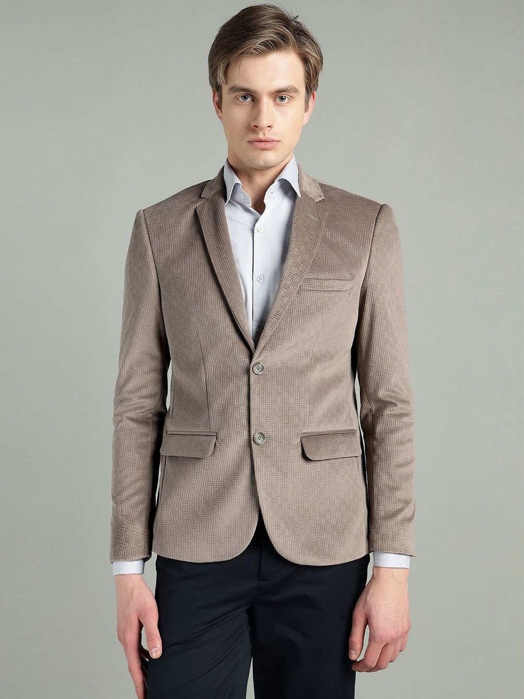 Richlook Checked Notched Lapel Single-Breasted Blazers-picture-16