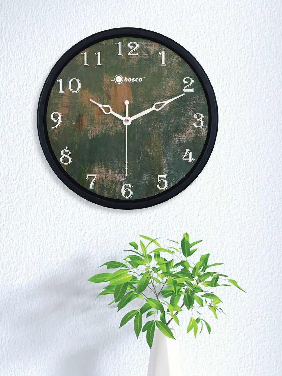 bosco Green & Black Textured Wall Clock-picture-20