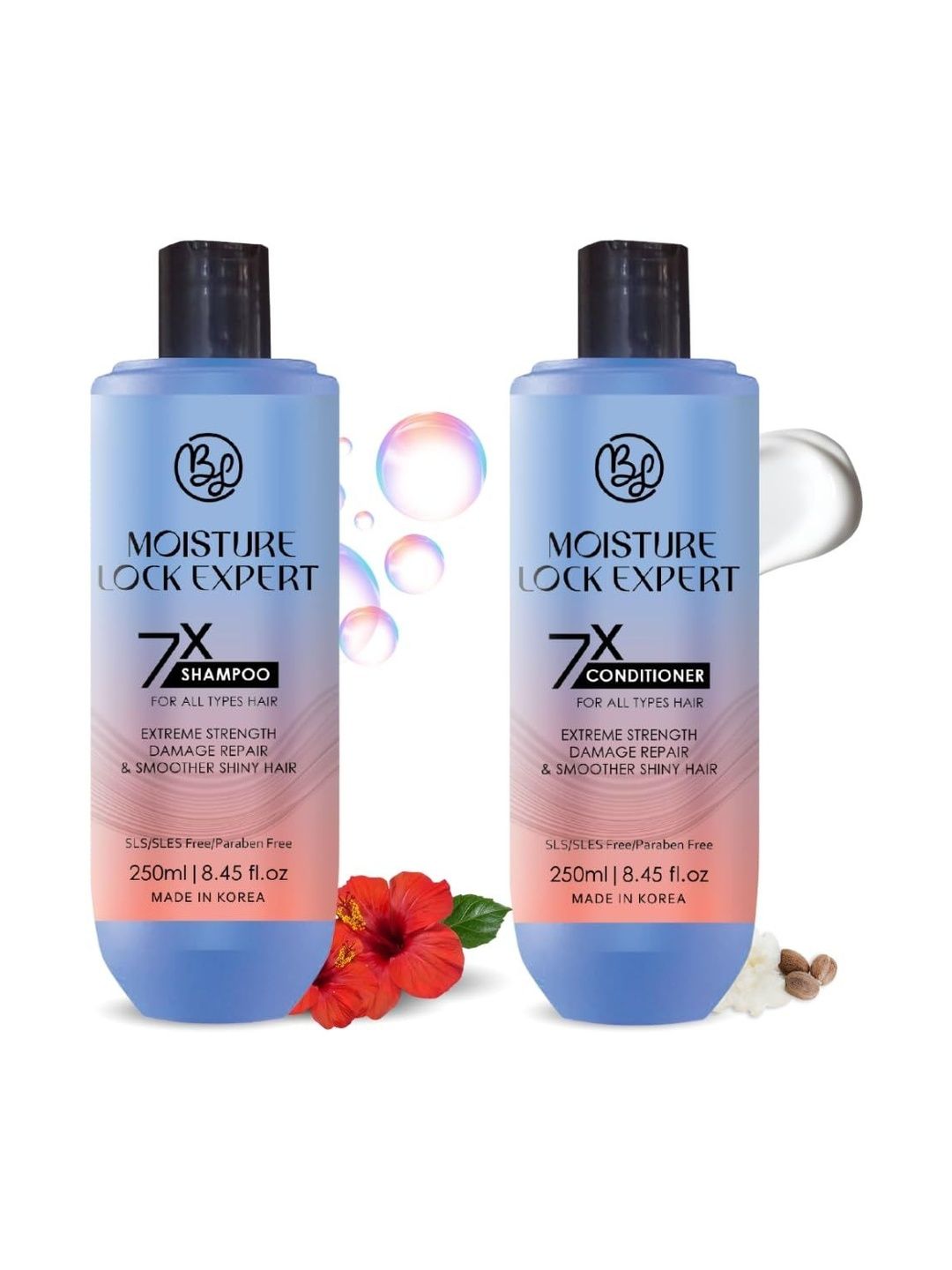 Blislis Set Of 2 Moisture Lock Expert Shampoo & Conditioner - 250 ml Each-image-9