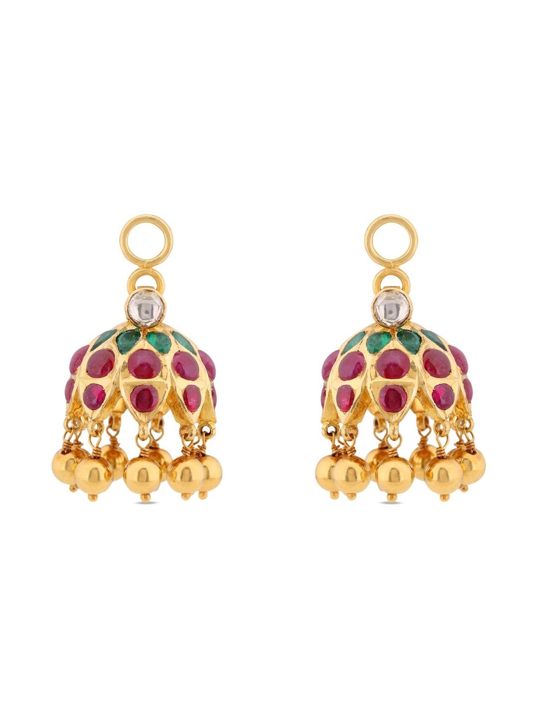 C KRISHNIAH CHETTY JEWELLERS PVT LTD 22Kt Enamel Earrings Gold-26.3gm-picture-55
