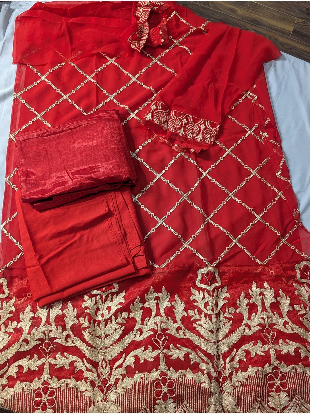 Varanga Embroidered Unstitched Dress Material-picture-32