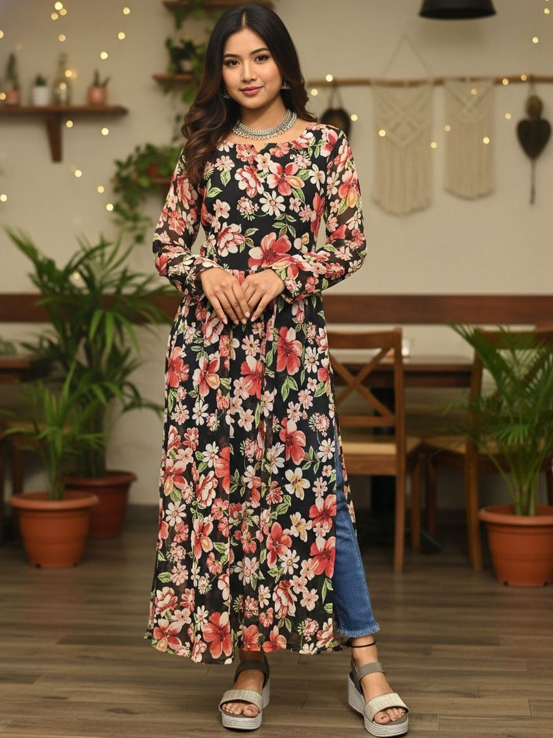 KALINI Floral Printed Kurti-picture-38