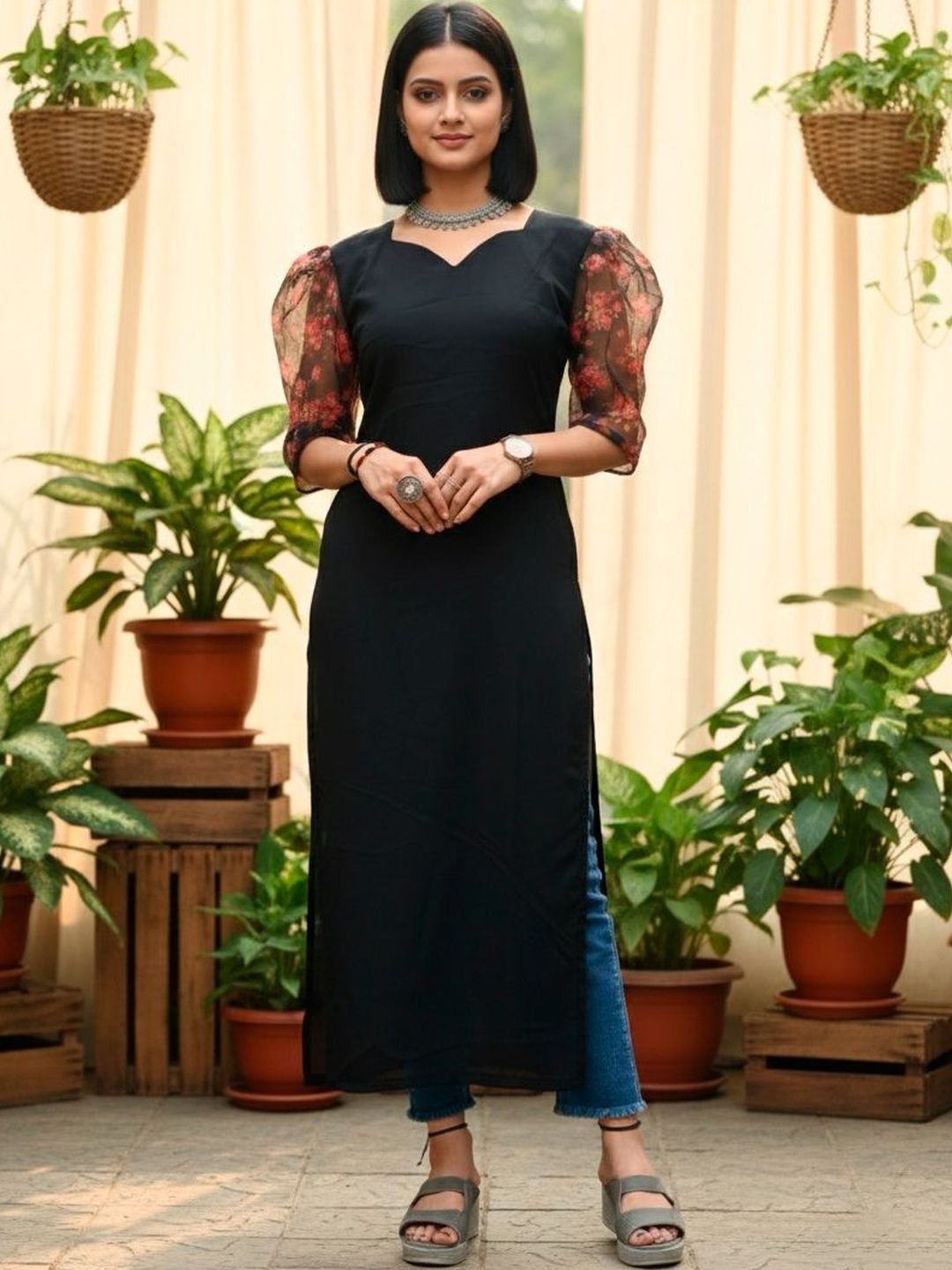 KALINI Daily Wear Flared Kurti-picture-12