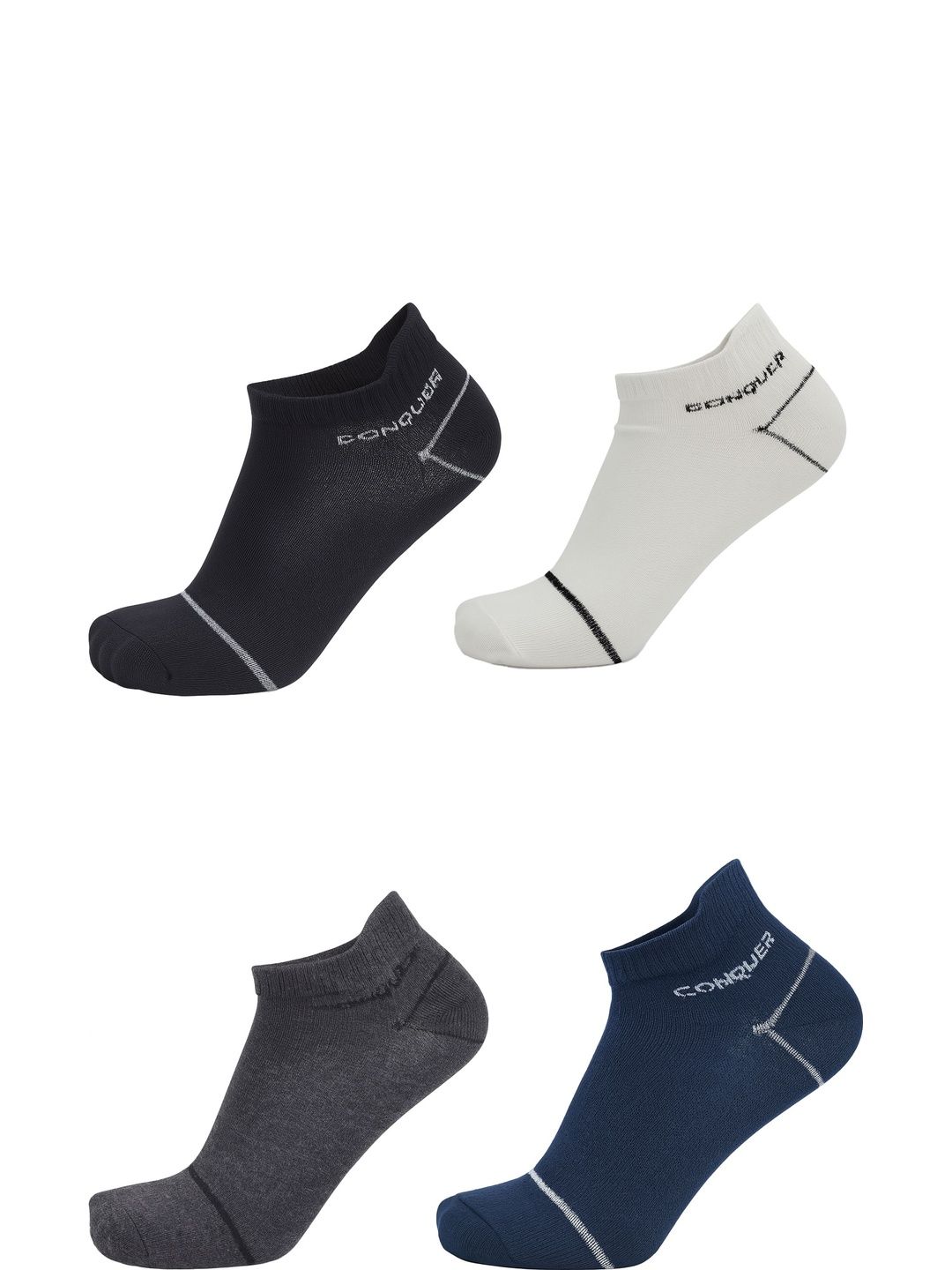 JUARI BE A GENTLEMAN Unisex Pack of 4 Shoe Liners Socks-picture-15