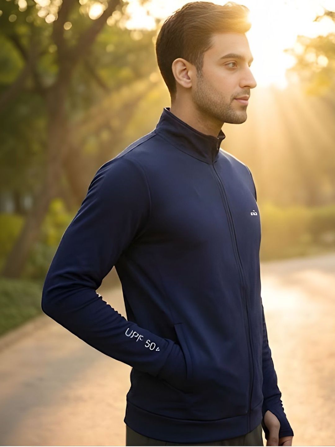 CARABA Men Typography Lightweight Running Sporty Jacket-picture-11