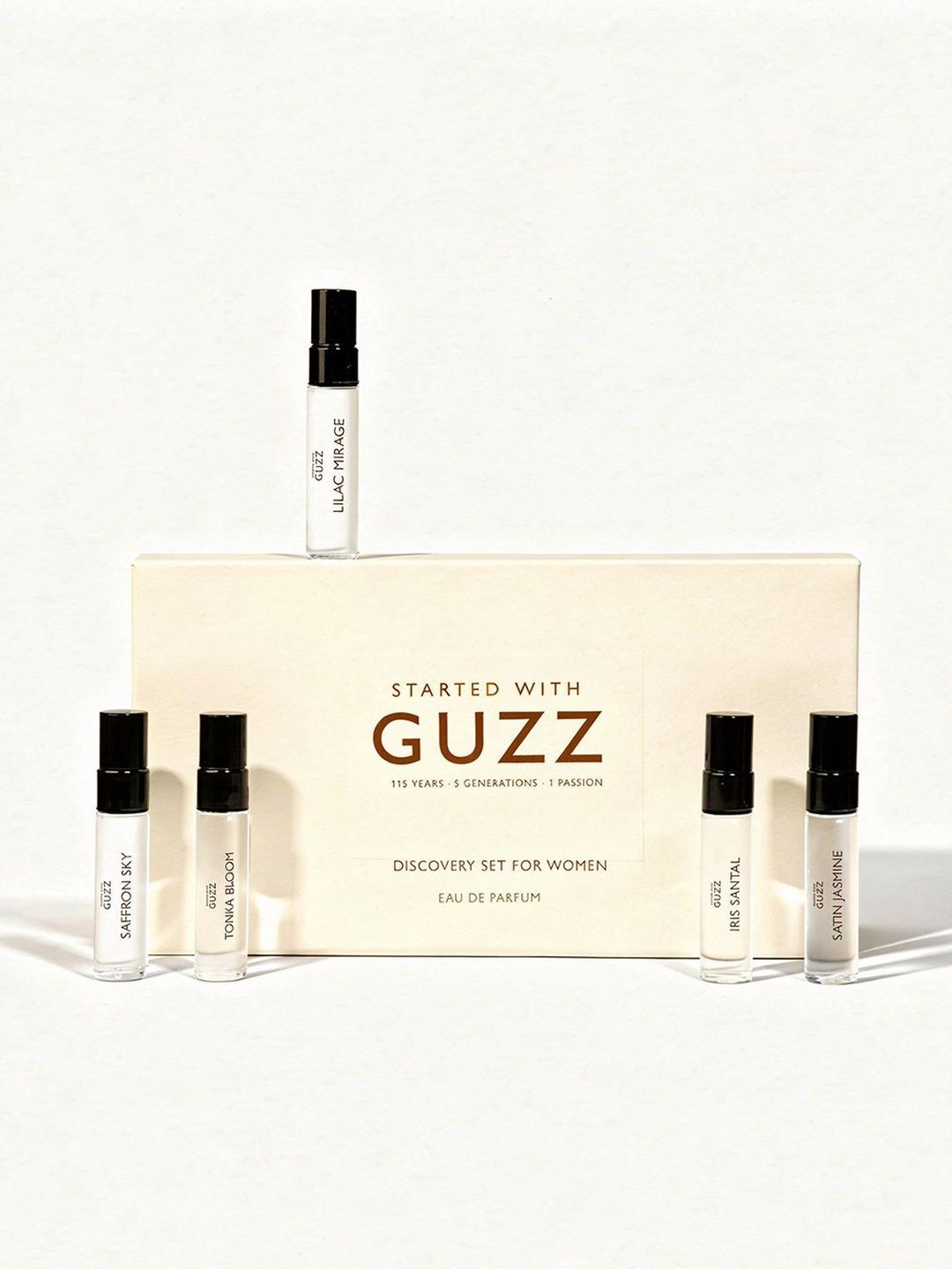 STARTED WITH GUZZ Women Set Of 5 Lilac Mirage, Saffron Sky Long-Lasting EDP - 5 ml Each-image-42