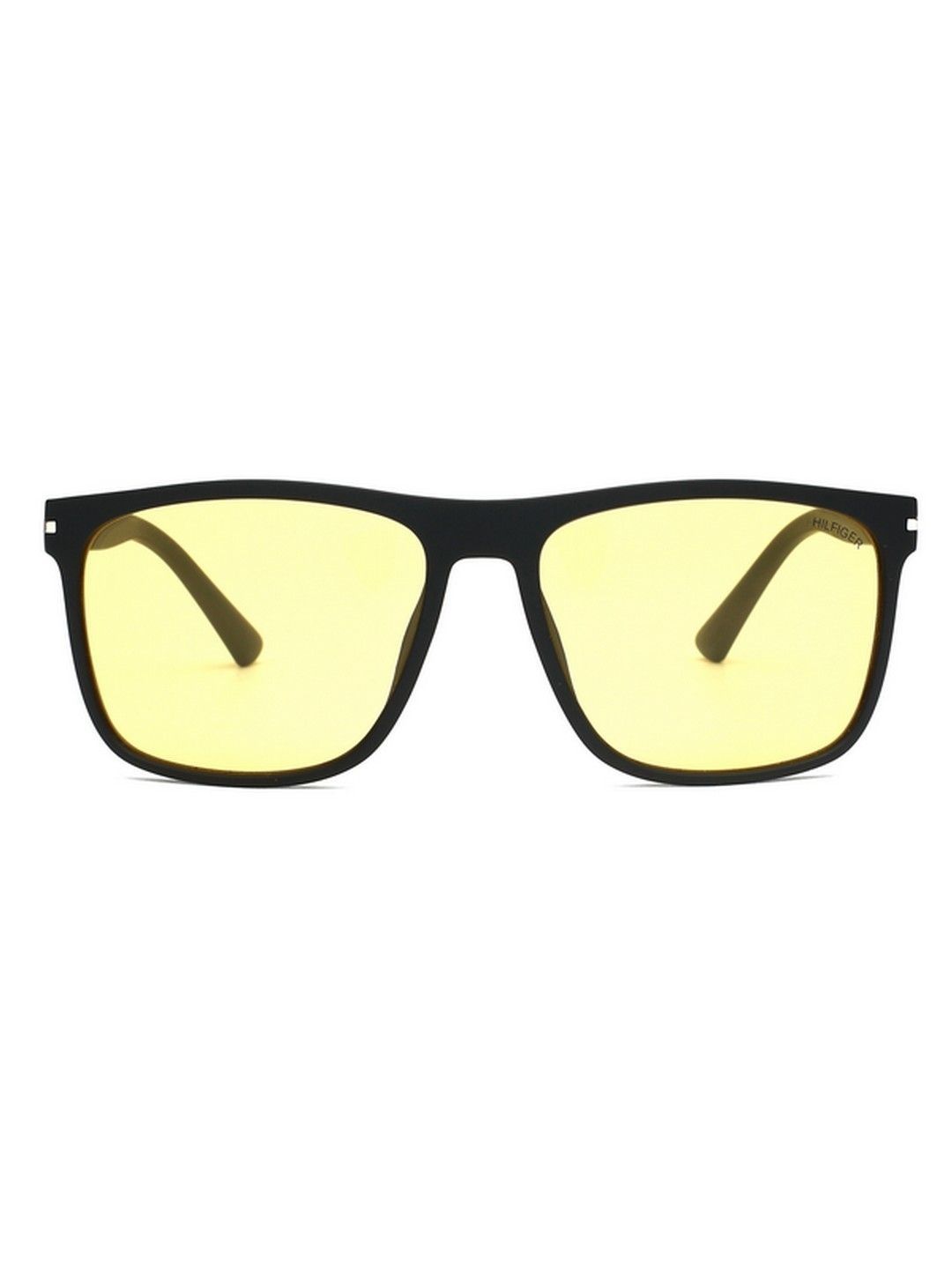 Tommy Hilfiger Unisex Yellow Lens & Black UV Protected Square Sunglasses with-picture-12