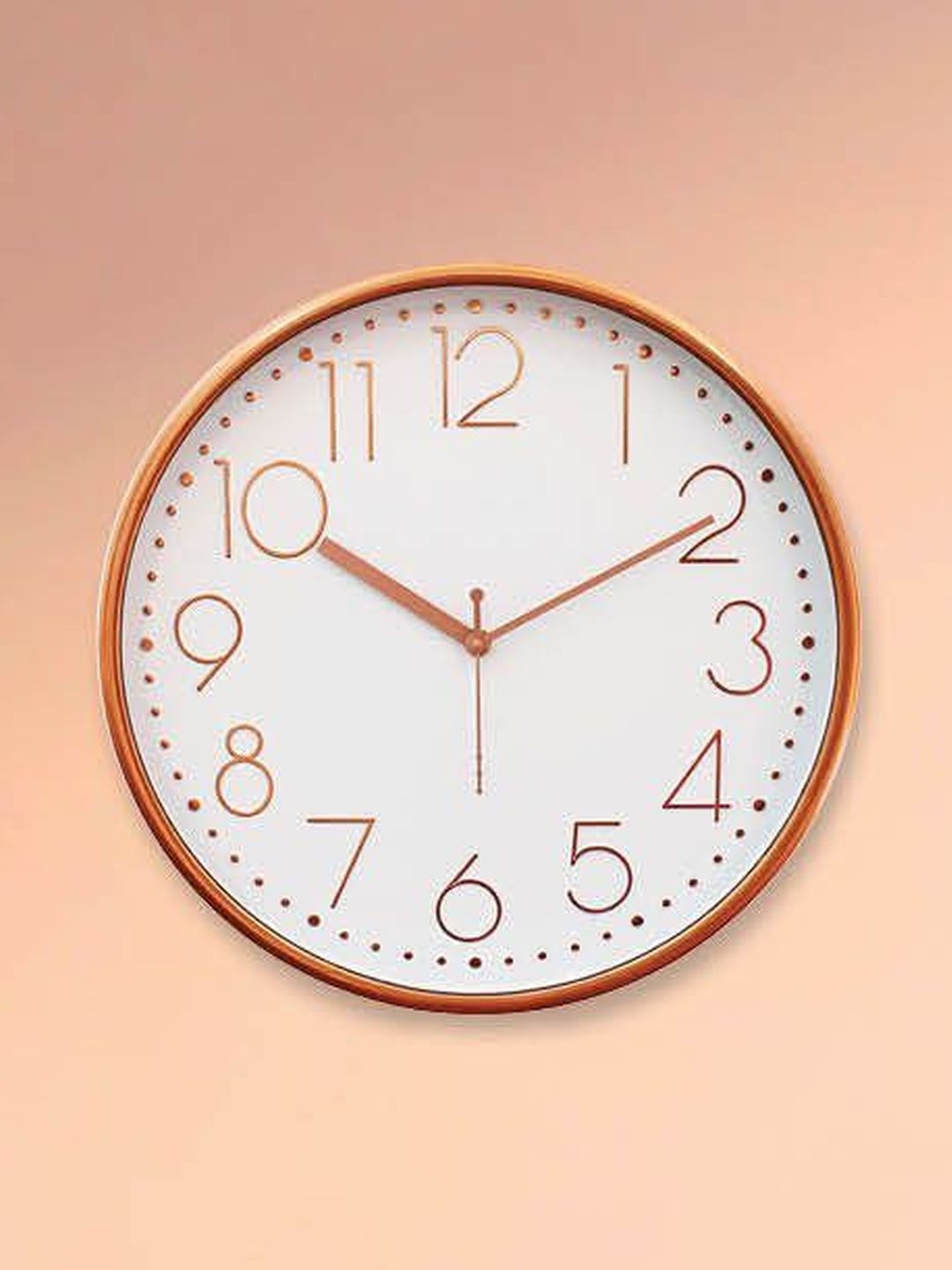 bosco Copper-Toned & White Wall Clock-picture-27