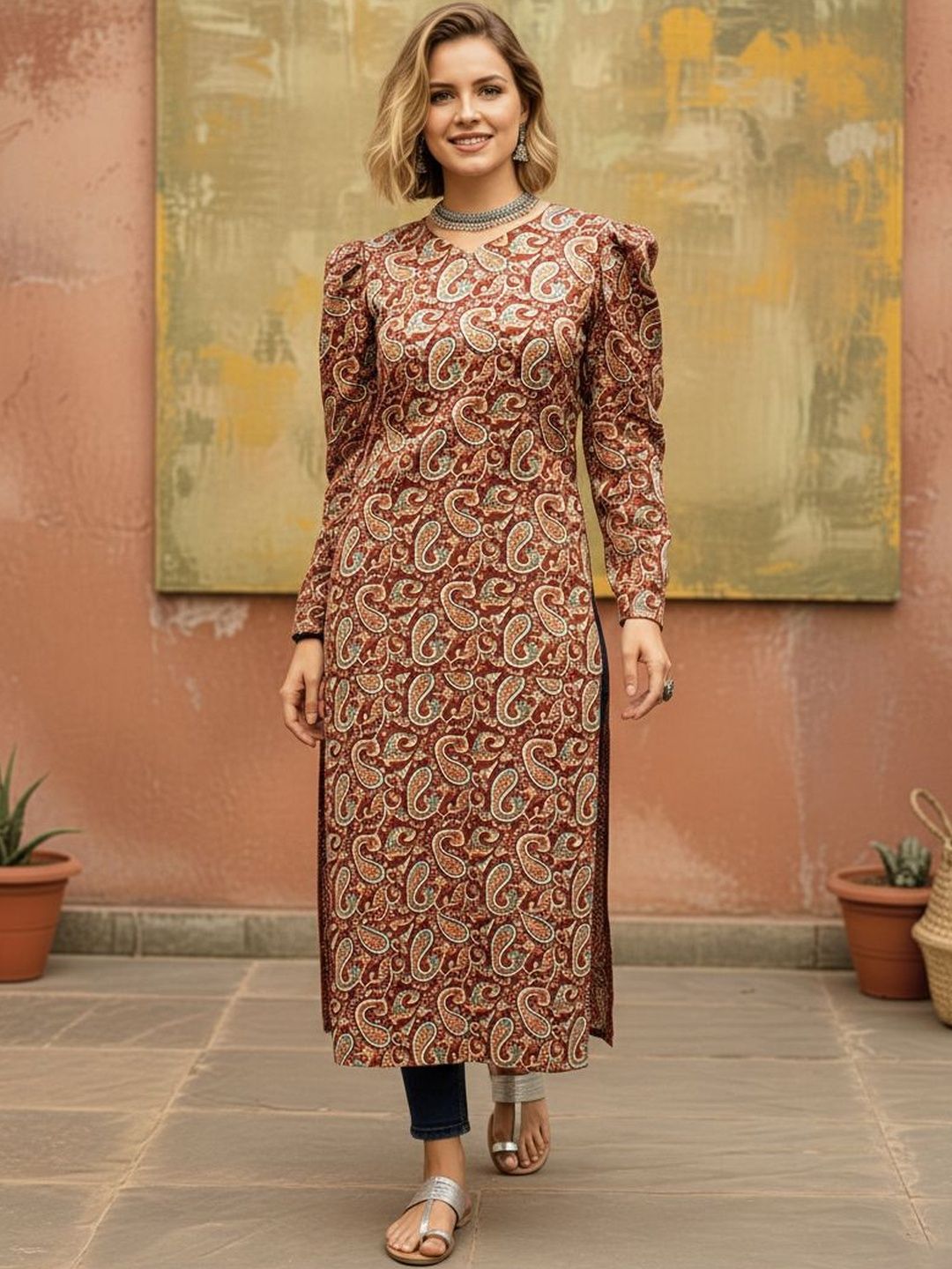 KALINI Daily Wear Flared Kurti-picture-26