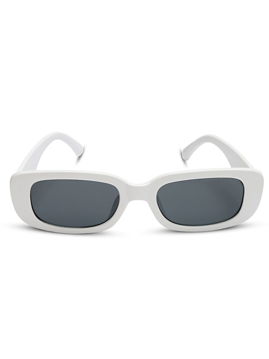SZN Men Black Lens & White Rectangle Sunglasses with-image-37